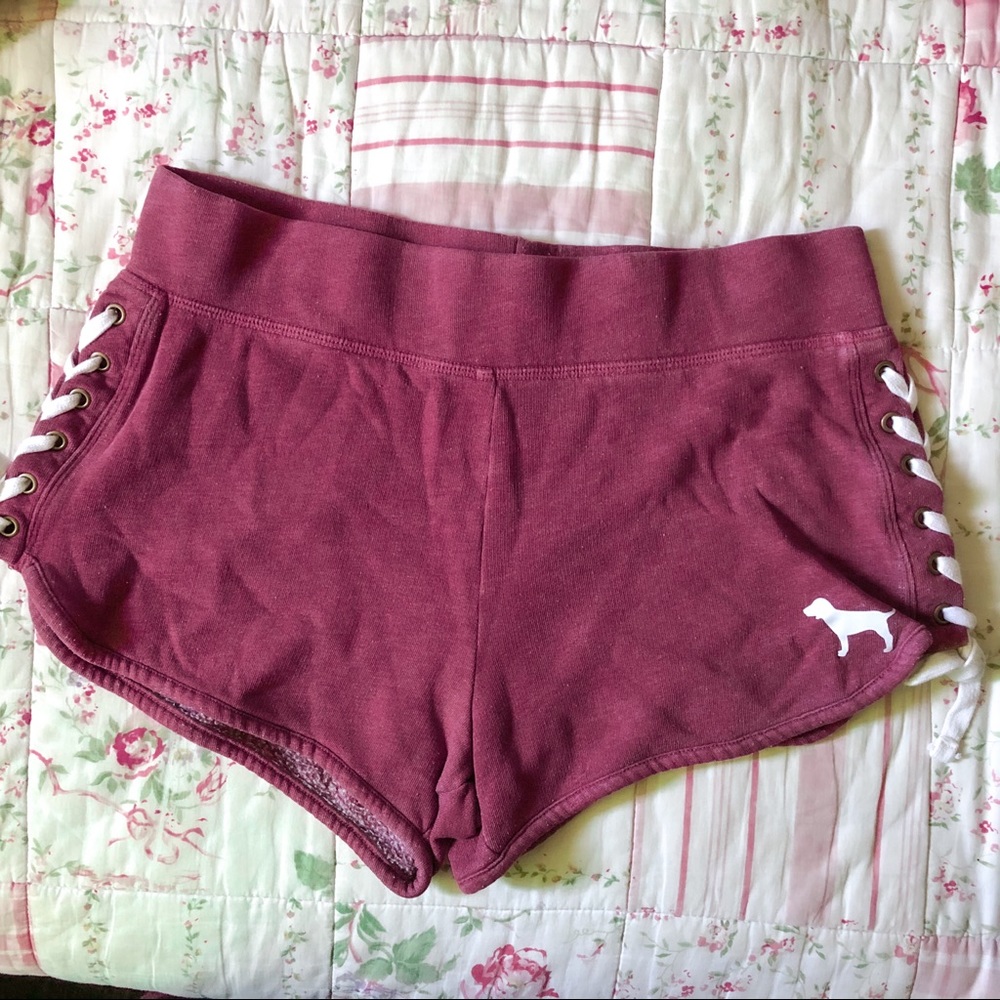 PINK Tie-Knot Shorts